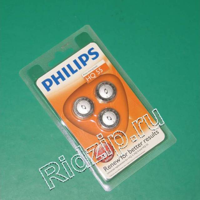 PS HQ55 - Нож для бритвы 3 шт. к бритвам Philips (Филипс)